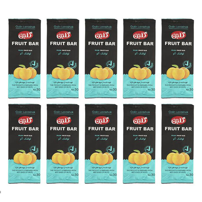 Plum flavor fruit bar product of Gelin lavashak, 60 grams, 10 piece