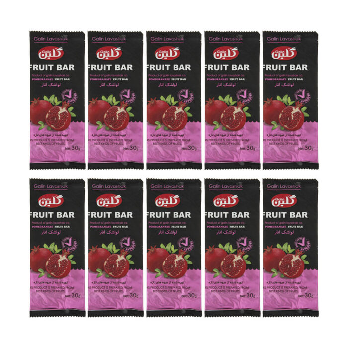 Pomegranate flavor fruit bar product of Gelin lavashak