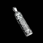 Imam Javad (A.S.) amulet necklace, silver design