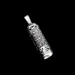 Imam Javad (AS) amulet necklace, women’s and men’s silver, five tone design