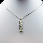 Imam Javad (AS) amulet silver necklace, Sayan design