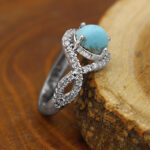 Nishaburi turquoise ring for women, legendary design