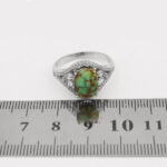 Nishaburi turquoise ring for women, loose design