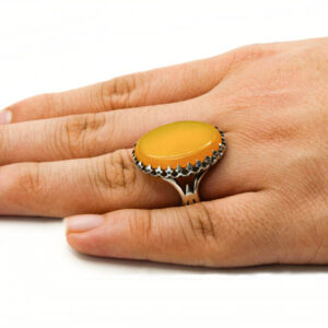 Sharaf Al Shams silver men’s ring with satar design + engraving