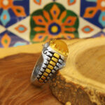 Sharaf Al-Shams silver ring for men, Rolex design