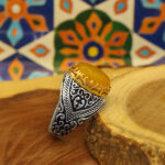 Sharaf Al-Shams silver ring for men, Sabuh design