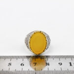 Sharaf Al Shams silver ring for men, Yazhra design + engraving