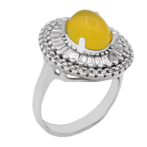 Sharaf Al Shams silver ring for women, Mehtaj design + engraving