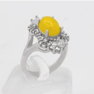 Sharaf Al-Shams silver ring for women, moon-friendly design + engraving