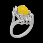 Sharaf Al-Shams silver ring for women, moon-friendly design + engraving
