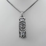 Silver amulet necklace of Imam Javad (AS) “Hussein (AS)” design