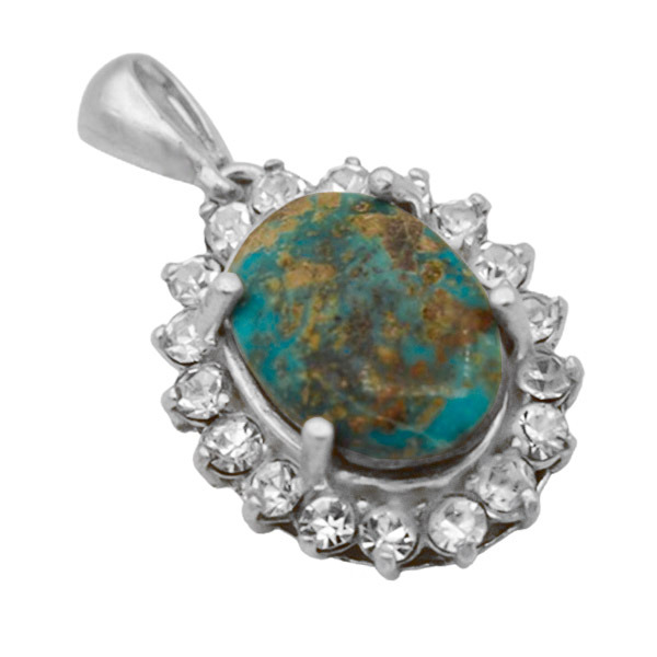 Silver Nishaburi turquoise necklace for women, Sanaz design