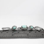 Women’s half set of silver Nishaburi turquoise, Helda design