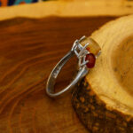 Women’s multi-stone silver ring with melody design