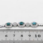 Women’s silver Nishaburi turquoise bracelet, Janet design