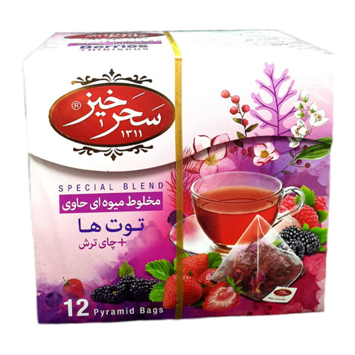 Berries & Hibiscus Herbal Infusion Tea Bag, Instant chai, (6 Packs)