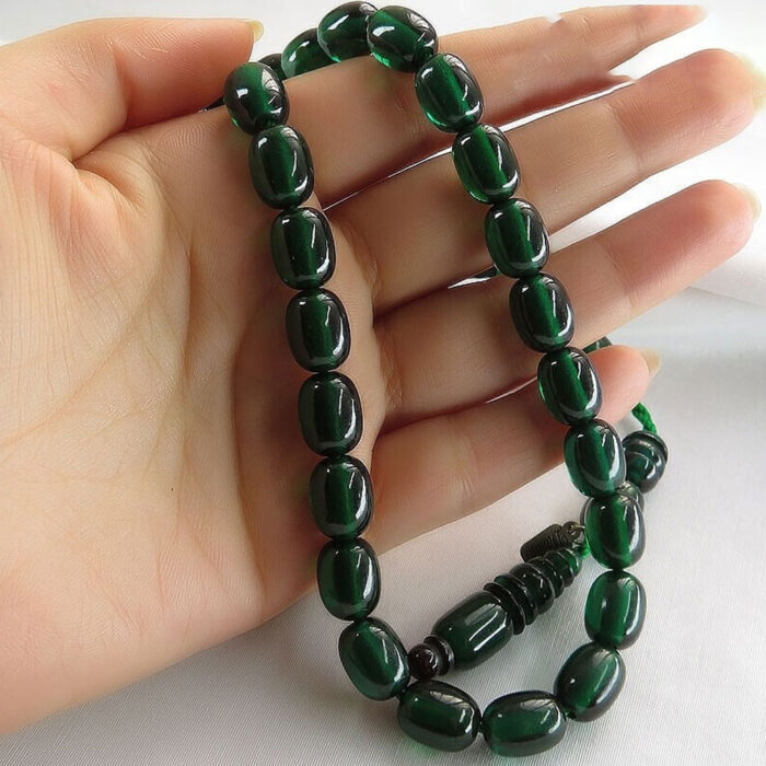 Dark Green Sandalus 33 beads Tasbih