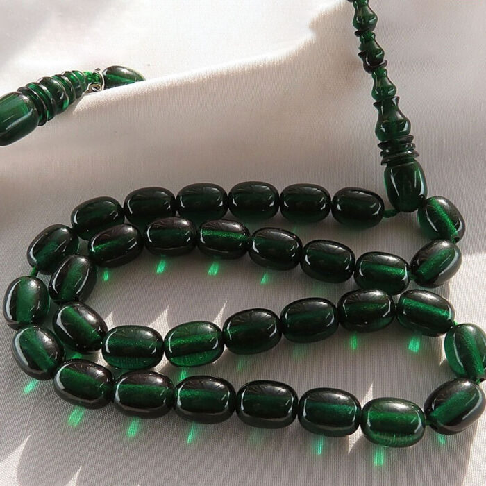 Dark Green Sandalus 33 beads Tasbih