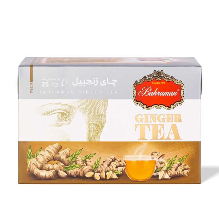 شاي الزنجبيل الأسود، شاي سريع التحضير، كيس شاي الأعشاب (6 عبوات)