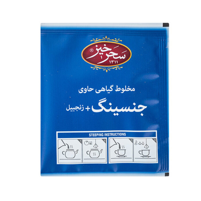 Ginseng & Ginger Herbal Tea Bag for Power Energy (6 Packs)