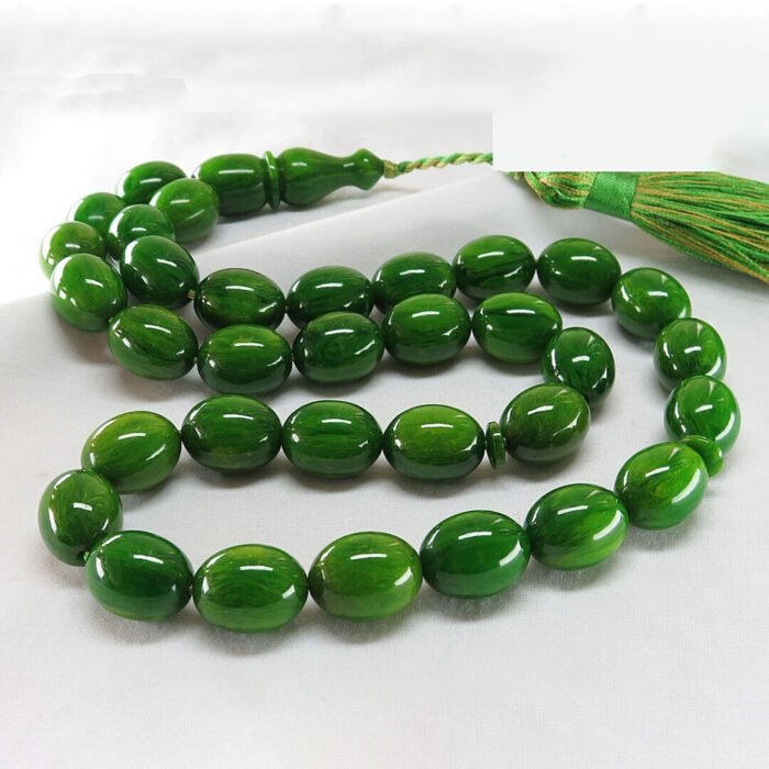 Green Sandalus (Sandalwood) 33 beads Tasbih