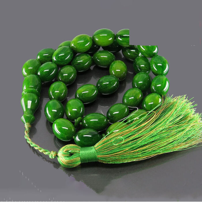 Green Sandalus (Sandalwood) 33 beads Tasbih