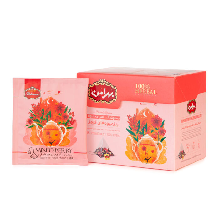 Mixed Berry Herbal Infusion Tea Bag, Instant chai (6 Packs)