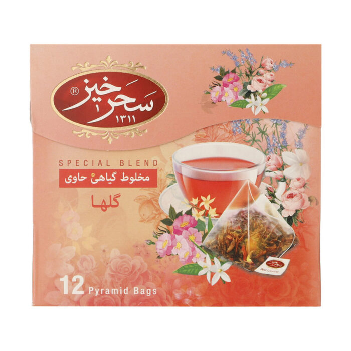 Mixed Flower Herbal Tea Bags; Hyssop, Damask rose, Dog rose, Hymenocrater, Bitter Orange