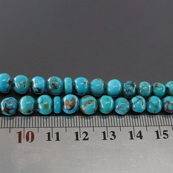 Echter Nishaburi-Türkis (Feroza) Tasbih-Rosenkranz mit 66 Perlen