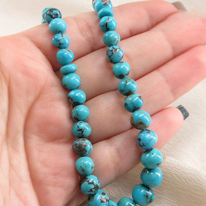 Real Nishaburi turquoise (feroza) Tasbih rosary with 66 beads