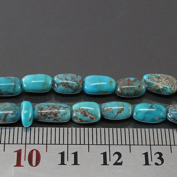 Echter türkiser (feroza) Tasbih Rosenkranz mit 66 Perlen