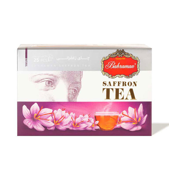 Saffron Black Tea, Instant chai, Herbal Tea Bag (6 Packs)