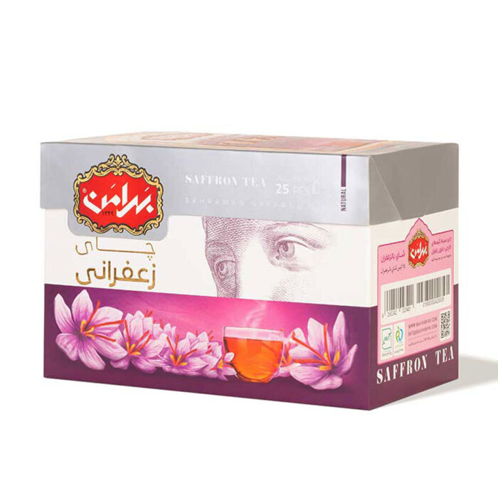 شاي الزعفران الأسود، شاي سريع التحضير، كيس شاي الأعشاب (6 عبوات)