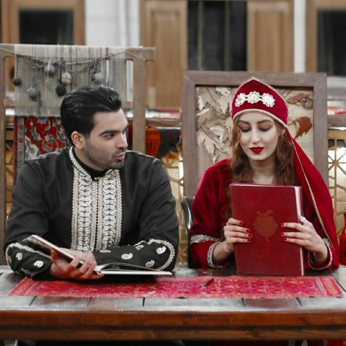 Traditional Persian wedding dress set