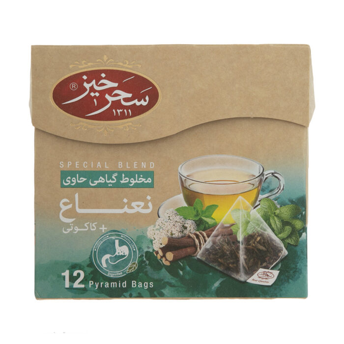 Ziziphora & Peppermint Herbal Infusion Tea Bag, Instant chai, (6 Packs)