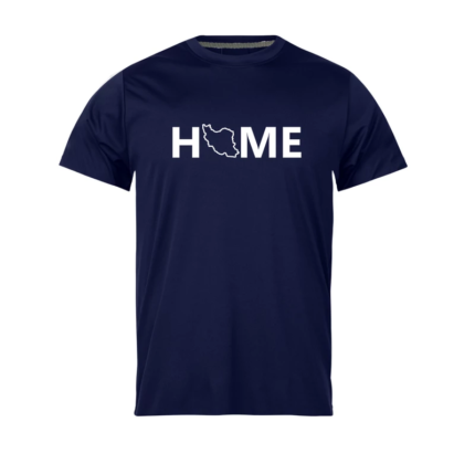 HOME T-shirt, Unisex short sleeve, Navy color, Persian Design