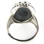 Beautifully Hematite (Hadid) Silver Ring with Surah Al Kawthar Engraving - Image 6
