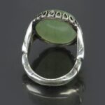 Engraved Green Agate Silver Ring with Surah Al-Kawthar - Image 4