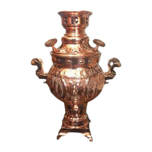 3 Liter Antique Engraved (Ghalamzani) Charcoal Copper Samovar