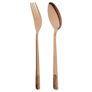 Copper Spoon and Fork Set – Achaemenid Soldier Design