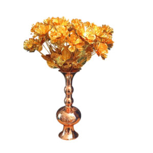 Elegant Copper Flower Stem - Handmade in Zanjan
