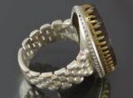 Hadid (Hematite) Silver Ring with Watch Style & "Ayat Yunus" Engraving - Image 6