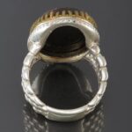 Hadid (Hematite) Silver Ring with Watch Style & "Ayat Yunus" Engraving - Image 5