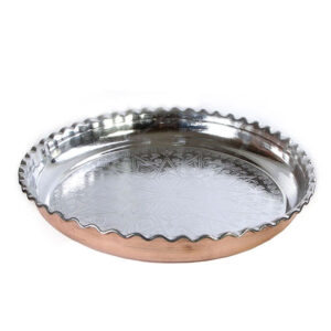 Hammered Copper Tray with Concave Design – Versatile & Elegant