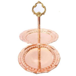 Two-Tier Copper Dessert Stand – Handcrafted in Zanjan