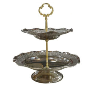 Two-Tier Rose Copper Dessert Stand – Elegant & Practical