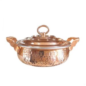 Copper Pan with Belly Design – Handcrafted Elegance