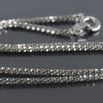 Italian 45 cm Sterling Silver Caviar Design Chain - Image 6