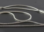 40-55 cm Sterling Silver Snake Design Chain - Image 5