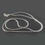 40-55 cm Sterling Silver Snake Design Chain